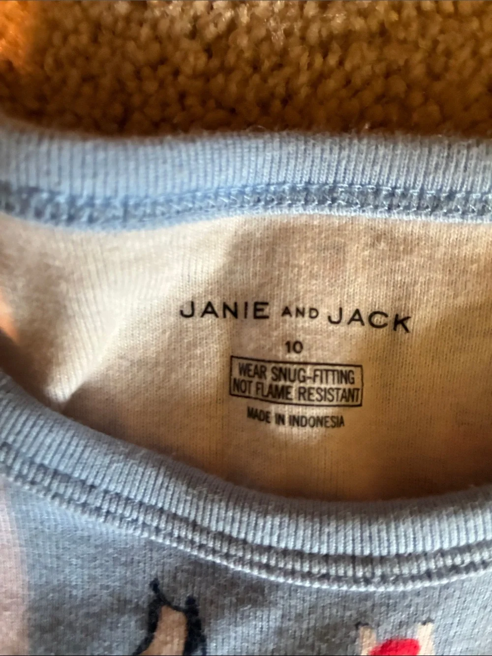Janie and Jack pajamas, size 10